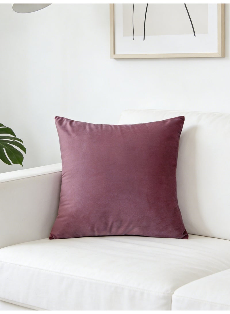 Throw Pillow Covers Dusty Rose Set of 2 45x45cm Fall Pillow Covers, Soft Velvet Farmhouse Decorative Pillowcases for Couch Sofa Bed, Home Decor, Modern Cushion Covers - Image 2